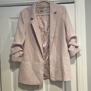 H&M pink oversized blazer